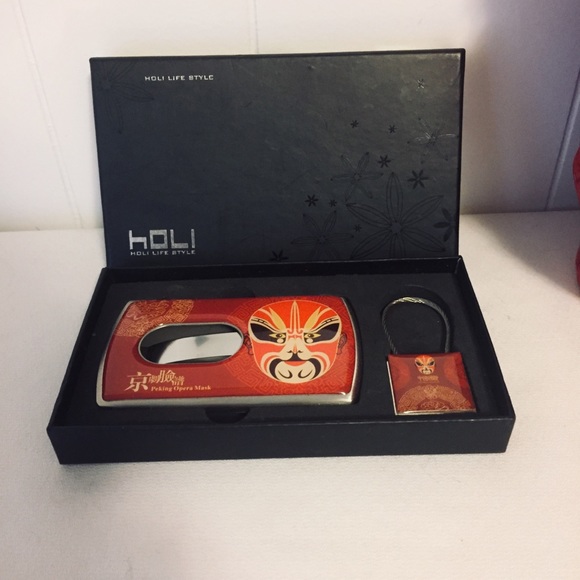 Holi Life Peking Opera Mask Card Holder & Key Ring - Picture 3 of 10